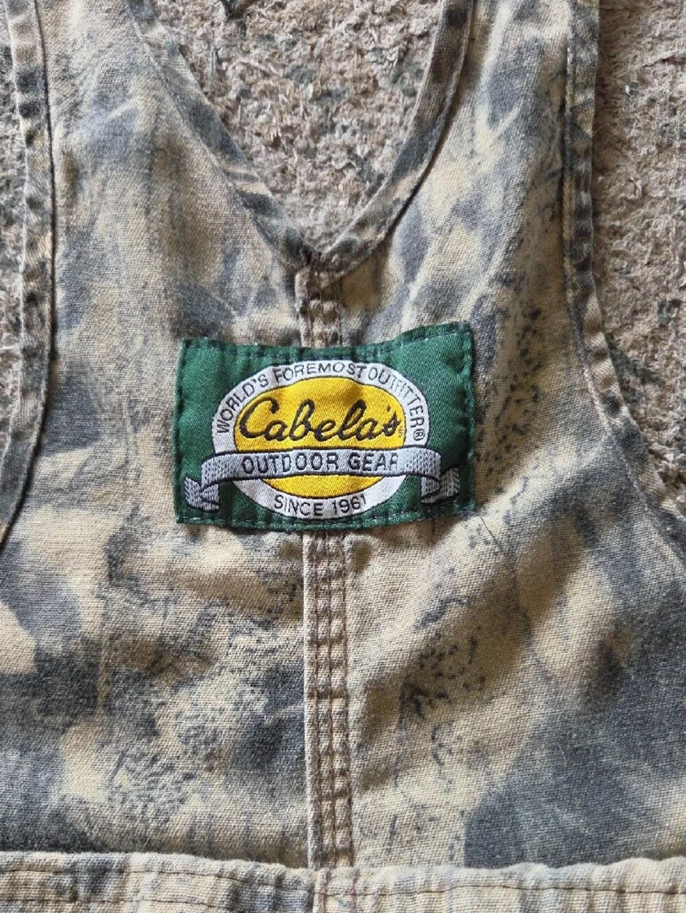 Cabela's Green & Yellow Patch Camouflage Overalls